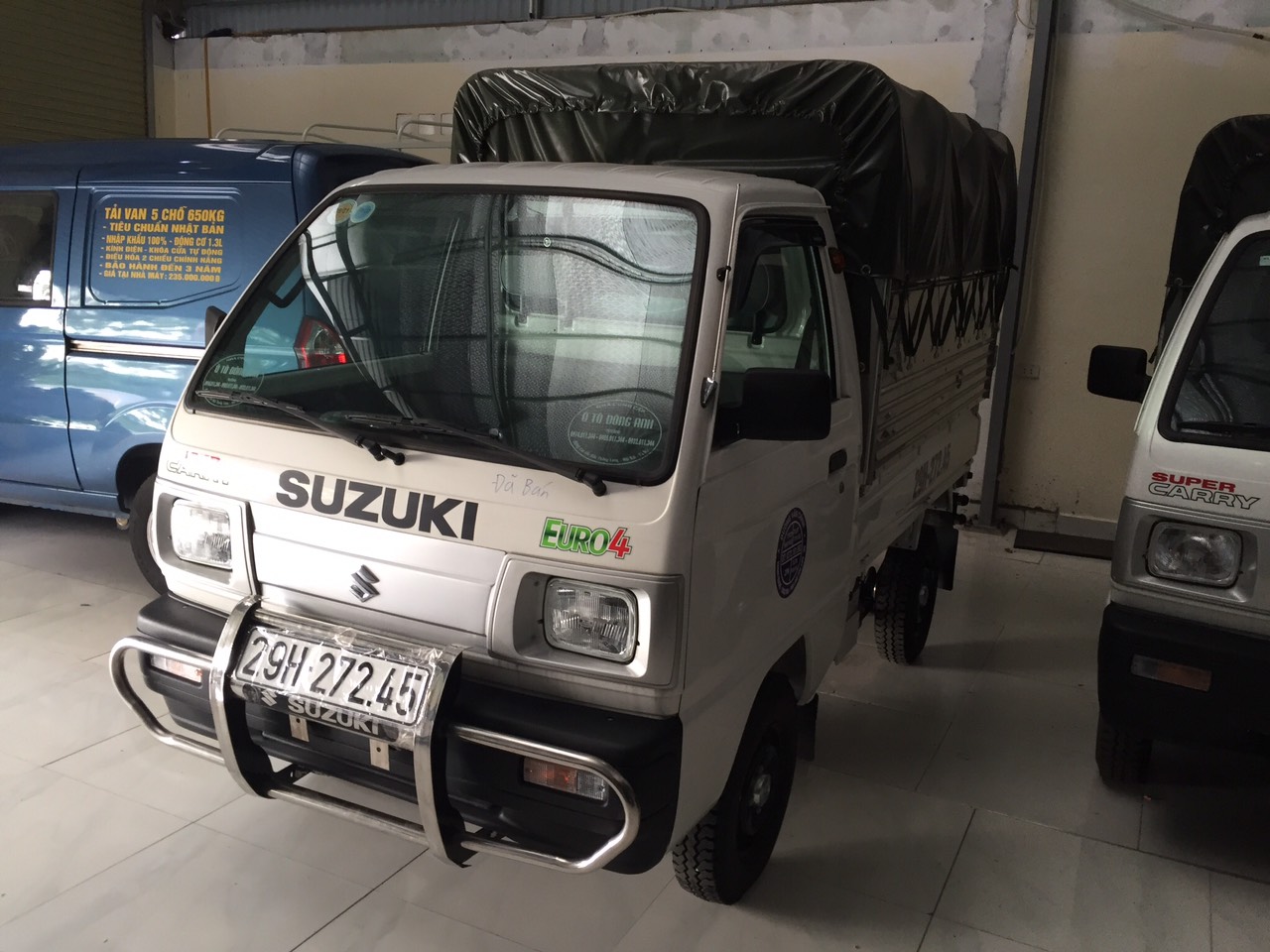 Xe Tải Suzuki 500kg Thùng Lửng Bạt Kín Ben đổ  Phú Mẫn TPHCM